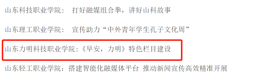 山東力明科技職業(yè)學院 山東力明科技職業(yè)學院